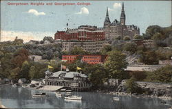 Georgetown Heights and Georgetown College Washington, DC Washington DC Postcard Postcard