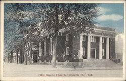 First Baptist Church Columbia City, IN Postcard Postcard