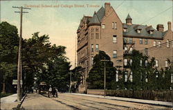 Technical School and College Street Postcard