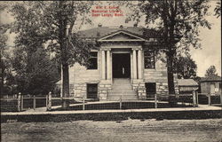 Wm. K. Kohn Memorial Library Deer Lodge, MT Postcard 
