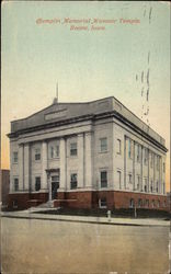 Champlin Memorial Masonic Temple Boone, IA Postcard Postcard