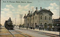 Santa Fe Passenger Station Emporia, KS Postcard Postcard