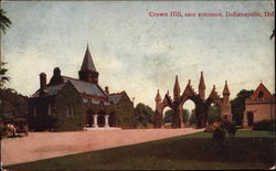 Crown Hill, east entrance Postcard