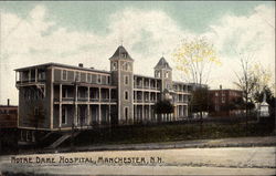 Notre Dame Hospital Manchester, NH Postcard Postcard