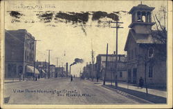 View Down Washington Street Postcard