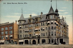 Hotel Racine Wisconsin Postcard Postcard