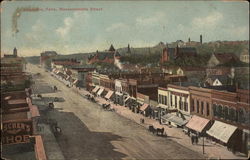 Massachusetts Street Lawrence, KS Postcard Postcard