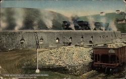 View of Ovens at the Davidson Works Connellsville, PA Postcard Postcard