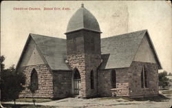Christian Church Dodge City, KS Postcard 