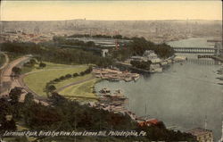 Fairmount Park - Bird's Eye View from Lemon Hill Postcard