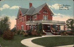 Curry Residence, Bethel Blvd Zion, IL Postcard Postcard