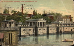 Waterworks, Fairmont Park Postcard