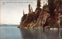 Rubicon Point, Where Lake Tahoe is 2,000 Ft. Deep California Postcard Postcard