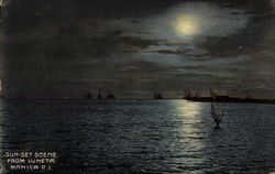 Sun-set Scene from Luneta Postcard