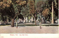 City Hall Park Fresno, CA Postcard Postcard