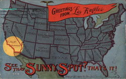 Greetings from Los Angeles Postcard