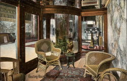 Resting Room Marble Lobby, Hotel Alexandria Postcard