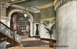 Looking Through Grand Arch Toward Marble Lobby, Hotel Alexandria Postcard
