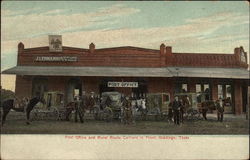 Post Office and Rural Route Carriers in front Giddings, TX Postcard Postcard