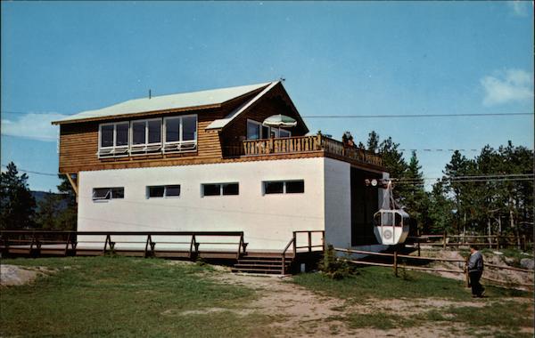 Mt. Whittier - Gondola Arriving at Summit and Snack Bar West Ossipee New Hampshire
