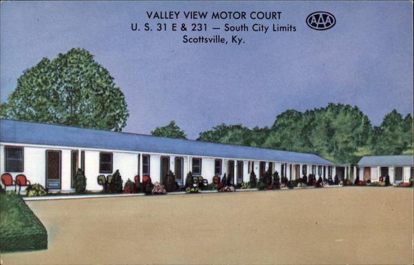 Valley View Motor Court Scottsville Kentucky