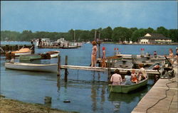 Ferry Commuting Between Bemus Point and Stowe Postcard