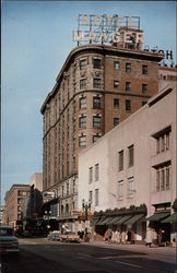Hotel Manger and Clinton Ave. looking North Postcard