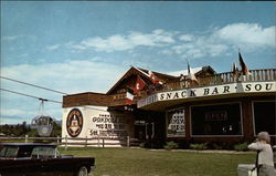 Gondola leaving Base Station Mt. Whittier Postcard