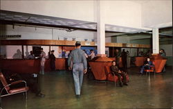 MATS Passenger Terminal Building Waiting Room Travis Air Force Base, CA Postcard Postcard