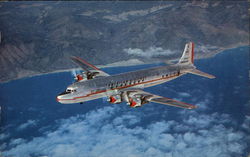 American Airlines DC-7 Postcard