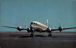 Japan Air Lines' Sleek DC-63 "Pacific Courier" Postcard