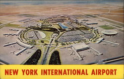 New York International Airport Postcard