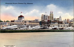 Municipal Airport Kansas City, MO Postcard Postcard