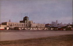 Municipal Airport and Downtown Skyline Kansas City, MO Postcard Postcard