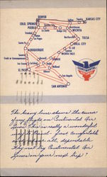 In Flight Along The Blue Skyway Postcard