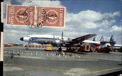 Air France Super Starliner Vietnam Aircraft Postcard Postcard