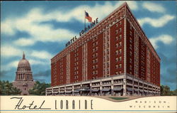 Hotel Loraine Madison, WI Postcard Postcard