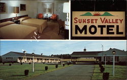 Sunset Valley Motel Postcard