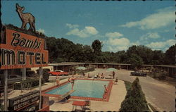 Bambi Motel & Restaurant Postcard