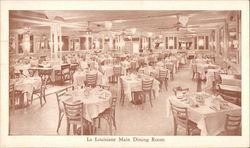 La Louisiane - Main Dining Room Postcard