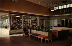 Gift Shop and Lobby, Glass House Restaurant Indiana Toll Road, IN Postcard Postcard