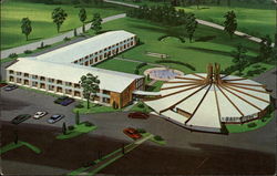 The Roundhouse Motor Inn Auburn, ME Postcard Postcard