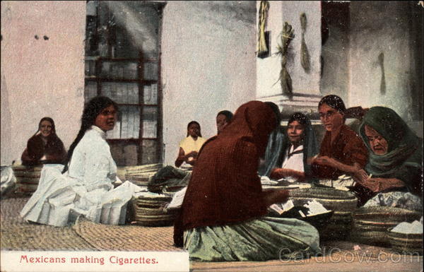 Mexicans Making Cigarettes