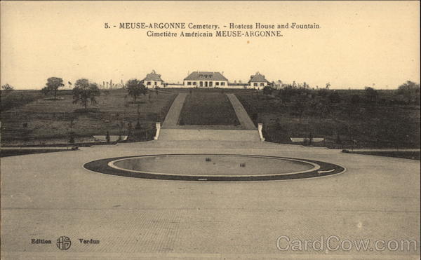 Meuse-Argonne American Cemetery - Hostess House and Fountain