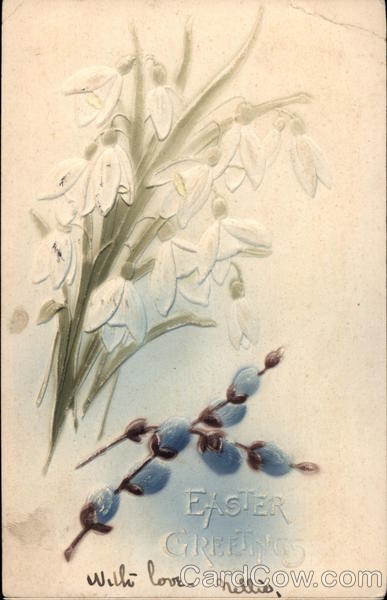 Easter Greetings - Snowdrops Flowers
