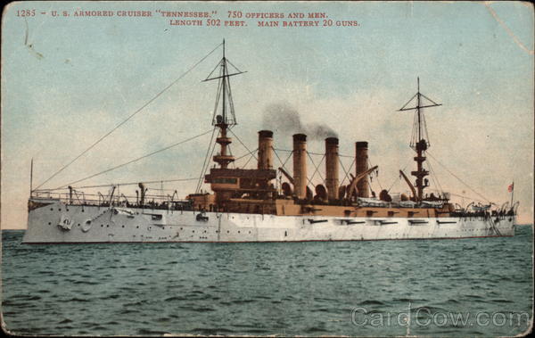 U.S. Armored Cruiser Tennessee Boats, Ships