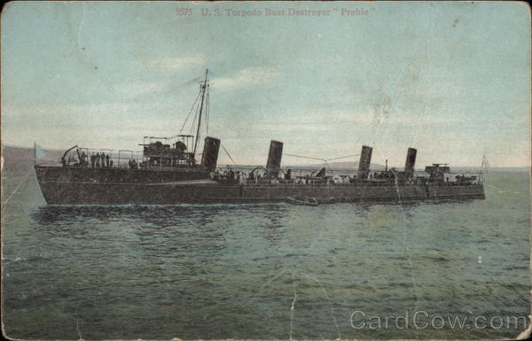US Torpedo Boat Destroyer Preble Navy