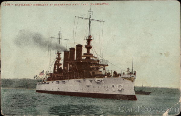 Battleship Nebraska at Bremerton Navy Yard, Washington