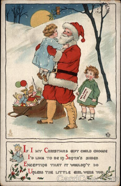 Santa Claus with Two Children