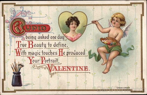 Cupid Paints Portrait of a Valentine